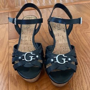 Guess Cork Wedge Sandals